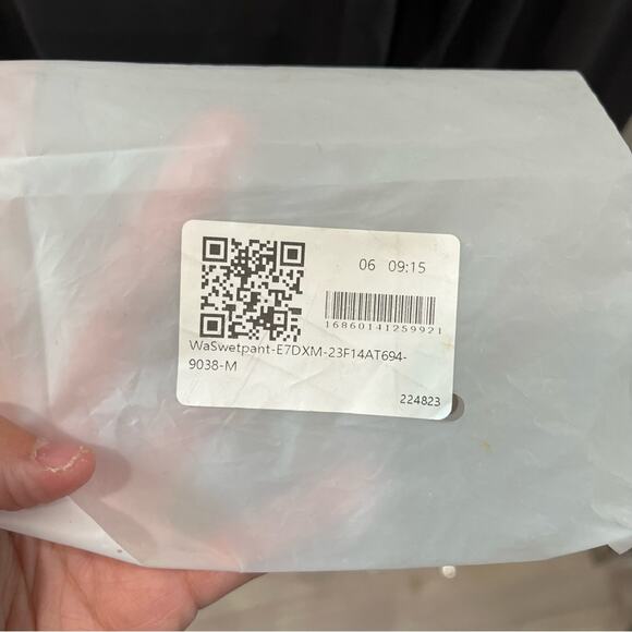 NWOT Halara Gray High Waist Rise Flare Pants Drawstring Pockets Womens Medium - Picture 4 of 8